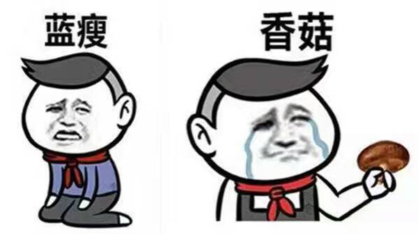 藍(lán)瘦、香菇