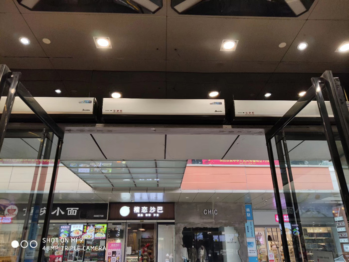 6G熱風(fēng)幕機萬達項目