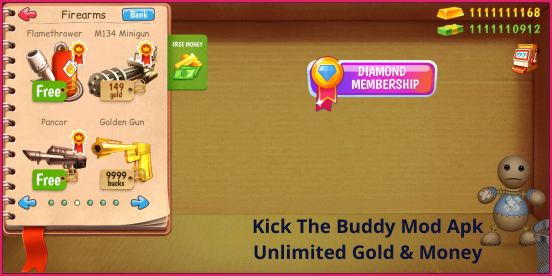 Kick The Buddy Apk Unlimited Gold & Money