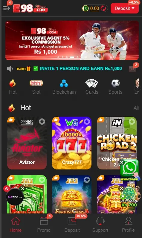e98 game